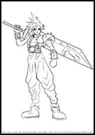 How To Draw Final Fantasy Video Game Characters : Drawing Tutorials &  Cartoons & How To Draw Final Fantasy Illustrations Lessons