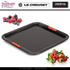 The rectangular casserole baking dish is perfect for indulgent desserts, comforting casseroles, marinating meats, broiling fish and more. Le Creuset Rectangular Baking Sheet Cookfunky