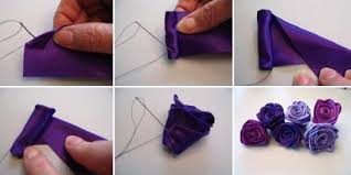 Cara mudah membuat bunga dari pita jepangpita plastikribbon polypropylene diy. Bunga Bunga Indah Dari Pita Kanzashi Dengan Tangan Mereka Sendiri Bunga Pita Satin Diy Perhiasan Apa Yang Dibuat Menggunakan Teknik Kanzashi