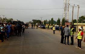Esn shoot down naf helicopter in orlu, imo state. Breaking Protest Rocks Imo Inec Office Vanguard News
