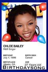 Happy 27th Birthday to Chloe Bailey. Born July 1, 1998, She is a  singer-songwriter, record producer and actress. Chloe rose to prominence  alongside her sister Halle Bailey as Chloe x Halle. The