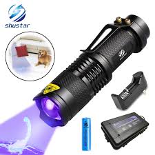 Uv Flashlight Ultra Violet Light With Zoom Function Mini Uv Black Light Pet Urine Stains Detector Scorpion Use Aa 14500 Battery Flashlight Torch Blacklight Uv Lampuv Flashlight Aliexpress