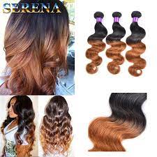 This is the hair color that you need since it contains no form of toxins. Ombre Hairs 10 30 Brazilian Human Hair Extensions Ombre Dip Dye Two Tone T 1b 30 Hair Weave Weft Body Wave Cheap Hair Extensions From Serenahair 67 83 Dhgate Com