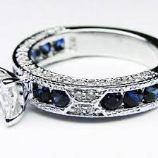 Something Blue Wedding Ideas Blue Sapphire Wedding Ring Blue Sapphire Wedding Ring Diamond Engagement Rings Vintage Vintage Engagement Rings