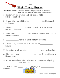 There, they're, their worksheet from www.theretheyretheir.com _____ is a store that sells those. Their There They Re Fill In The Blank Homophones Worksheet Have Fun Teaching