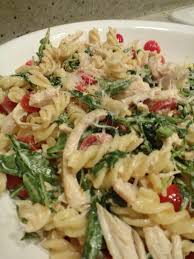 It seems like a simple sort of thing — like it's just a utilitarian recipe to use up leftover chicken, or something to buy from the deli counter and keep around for the kids' lunch boxes — but there is a world of difference between good chicken salad and bad chicken salad, and probably the vast majority of chicken. Lemon Fusilli With Arugula Food Network Recipes Pasta Salad Recipes Chicken Recipes