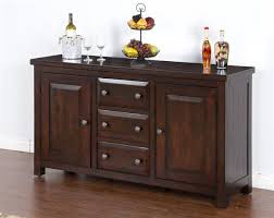 Vineyard Rustic Mahogany Wood Buffet Only Dining Room Buffet Furniture Design Wooden Wood Buffet