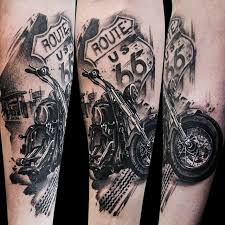 Hit The Road With These 15 Motorcycle Tattoos Motorrad Tattoo Fahrrad Tattoo Armeltatowierungen