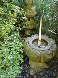 A bamboo water garden fountain will provide the soothing and tranquil benefits of moving water in your garden. 40 Tea Garden Suikinkutsu Basin And Bamboo Fountain Japanese Garden Portland Janet Davis Explores Colour