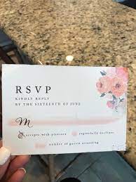 Being a wedding guest comes with its own set of etiquette and expectations, especially when it concerns rsvps! Over Half Of Our Wedding Invitations Got Sent Back With No Name Or Number Of People Attending How Do People Not Know How To Rsvp Weddingplanning