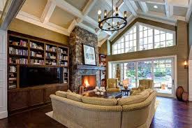 65 Unique Cathedral And Vaulted Ceiling Designs In Living Rooms Vaulted Ceiling Living Room Traditional Family Rooms Home Ceiling