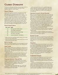 Homebrew Assorted Cleric Domains Pdf Google Drive Cleric Cleric Domains Home Brewing