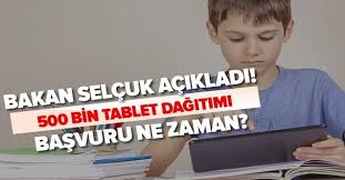 500 bin tablet dağıtımı yapılacak! Meb Den Son Dakika Aciklamasi 500 Bin Ogrenciye Tablet Dagilatacak Tablet Almak Icin Nasil Basvuru Yapilir