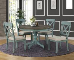 That's why we offer these unique jupe dining tables that seat four comfortably, but can expand to offer more seating for entertaining more guests. The Gray Barn Spring Mount 5 Piece Round Dining Table Set With Cross Back Chairs Walmart Com Walmart Com