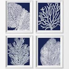 Nautical print set of 4 in navy blue, coastal wall art, coral seahorse & starfish art, wall decor, beach house wall art, coastal art spottedoctopusshop 5 out of 5 stars (3,642) Navy Coral Art Prints Navy Blue White Beach Wall Decor Seaside Coral Wall Art Blue Wall Art Beach Wall Art