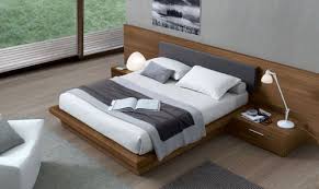Customized Bedframe With Bedside Tables Attached Contemporary Bed Bed Design Bedroom Design