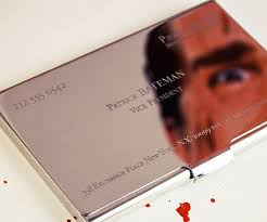 If you're a fan of the movie or book american psycho, then you have to have your own business card, styled just like patrick bateman's. American Psycho Business Card Case