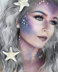 Pin By Melany Pineda Soto On Maquiagem De Carnaval Mermaid Makeup Mermaid Halloween Mermaid Face Paint