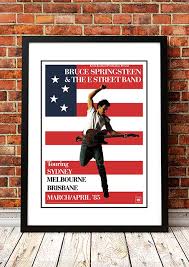 Was met with positive reviews and massive co. Bruce Springsteen Born In The Usa Australia Band Concert Posters