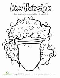 Hair Coloring Pages Education Com