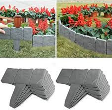 Natural or fabricated stones can provide gorgeous decorative lawn edging. Amazon Com Edging Stones