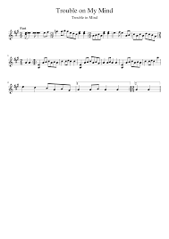 Does anyone know where i can get eple original edit sheet music? Trouble On My Mind Sheet Music For Piano Solo Musescore Com