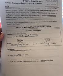 Similarly, chemists classify chemical equations according to their. Solved Pogil Stoichiometry How Do Chemists Use Balanced C Chegg Com