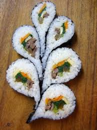 Sushi Ohne Fisch Kimbap Lebensmittel Essen Koreanisches Essen Sushi