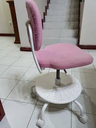 Get set for pink swivel chair at argos. Ikea Vimund Childrens Desk Chair Pink Study Table Qatar Living