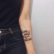 Love Will Keep Us Alive O Amor Nos Mantera Vivos Tatto