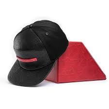 The Bar Stinger Black Headwear Flat Bill Hats Black And Red