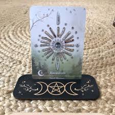 It's perfect for displaying your card of the day or a significator card for meditating on. Tarot Oracle Card Holder Spirit Stone