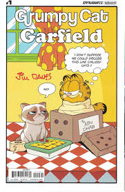 Grumpy Cat Garfield 1 1 100 Jim Davis Signed Variant With Coa Dynamite 2017 Df Ultimate Comics