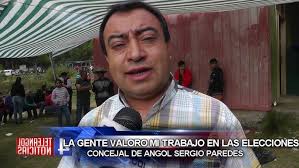SERGIO PAREDES SE REFIERE A SU REELECCIÓN COMO CONCEJAL EN ANGOL
