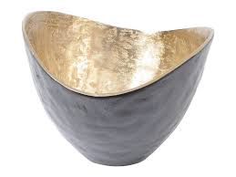 Get free shipping on qualified metal decorative bowls or buy online pick up in store today in the home decor department. Black Bowl With Gold Inner Gold Decorative Bowl Libra Adari