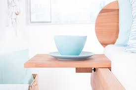 Nachttisch zum einklemmen ideal für jugendbett. Metallfreie Holznachttische