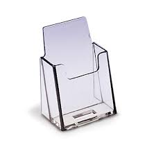 Blank id (identification card ) badge isolated red. Vertical Business Card Holder Braeside Displays