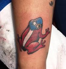 Ny logo with puerto rican flag tattoo. Strength Tarot Line Work Piece