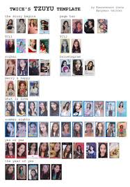 Twice 1st world tour twicelights trading cards for sale. Dahyun Nayeon Tzuyu Mina Trading Card Template Seasons Greetings Card Photo Cards