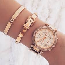 Michael kors women's stainless steel bangle bracelet. Michael Kors Women S Chronograph Parker Rose Gold Tone Stainless Steel Bracelet Watch 39mm Mk5491 Reviews Macy S Michael Kors Watch Jewelry Gold Watch