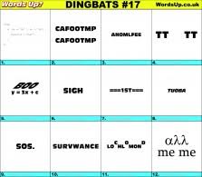Fun education video for kids, for children, for babiesthank you for watching dada. Dingbats Quiz 9 Find The Answers To Over 700 Dingbats Words Up Games