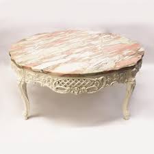 Antique early 20th century butchers table with marble top. Vintage 1950s French Provincial Pink Marble Top Living Room Coffee End Tables At 1stdibs