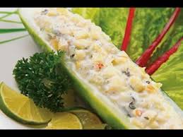 Karlos arguiñano elabora la receta ensalada de pepino y zanahoria como plato del acompañamiento del pricipal dentro de su programa karlos arguiñano en tu cocina. Aprende A Cocinar Los Pepinos Rellenos Youtube