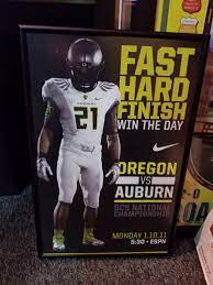 Espn Oregon Ducks Championship Game Poster Espn Championship Game Sports Memorabilia