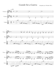 Aqui você no musky pode ouvir e baixar músicas facilmente utilizando nosso buscador de mp3, é grátis e fácil. Hino Avulso Ccb Grande Foi A Guerra Violao E Violino Sheet Music For Violin Guitar Mixed Duet Download And Print In Pdf Or Midi Free Sheet Music Musescore Com