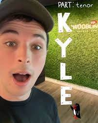 Up next is Kyle! Kyle is a froshie from Mercer Island, WA and sings tenor  🎤 When asked why he was running through campus at 8 o'clock