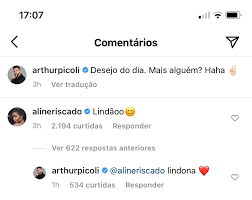 Check spelling or type a new query. Ta Rolando Mensagens Entre Arthur E Aline Riscado Levantam Suspeitas