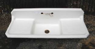 antique 1930s cast iron kitchen sink