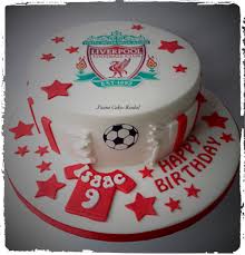 Football Birthday Cakes For 11 Year Old Boy Liverpool Cake Football Birthday Cake Birthday Cake Kids Soccer Cake