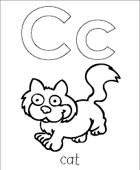 Learn letters of the alphabet with 5 pictures. Letter C Coloring Pages